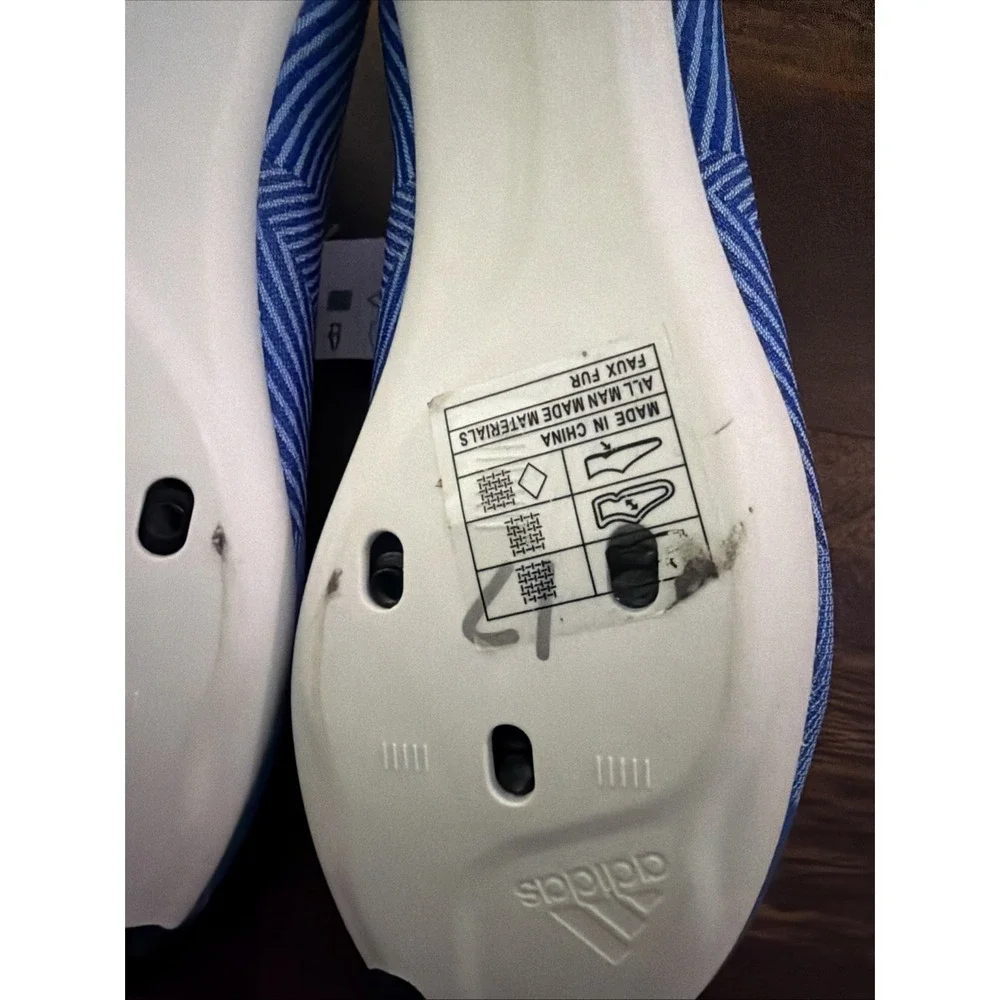 New Adidas Mens The Road Shoe Cycling Shoes Size 5.5 Blue